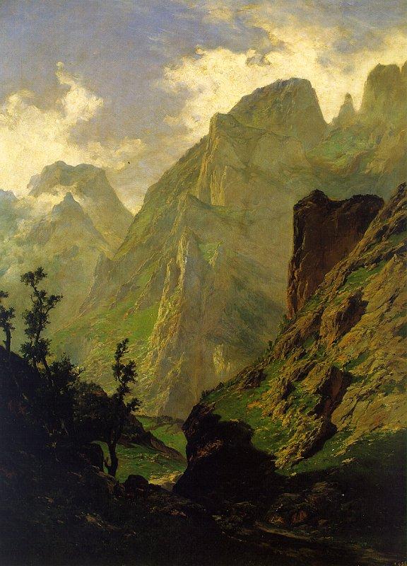 Carlos de Haes The Peaks of Europe,  The Mancorbo Canal